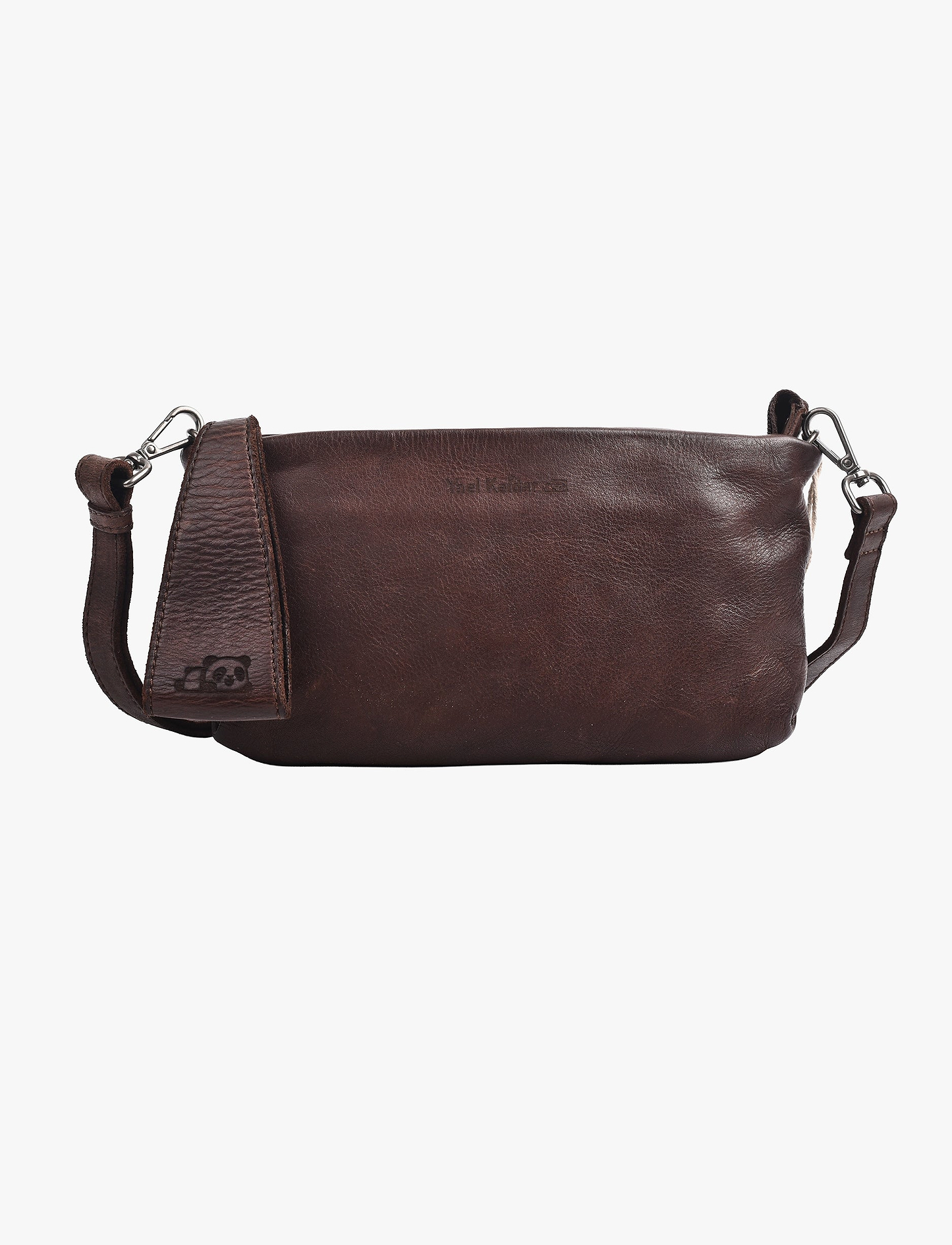 Yael Keidar 37658 - תיק צד חום כהה מעור לנשים יעל קידר