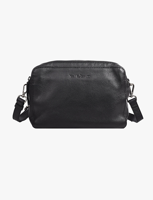 Yael Keidar 37662 - תיק צד שחור מעור לנשים יעל קידר