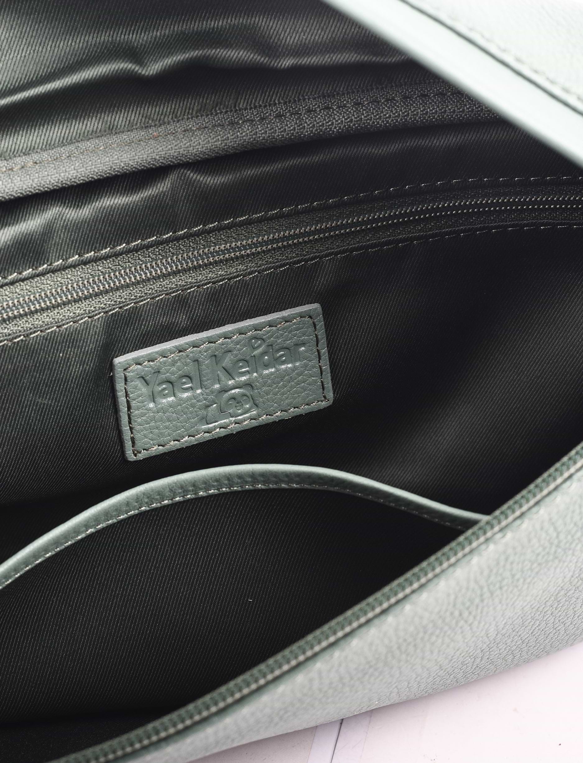 Yael Keidar 37830 - פאוץ' מנטה מעור לנשים יעל קידר