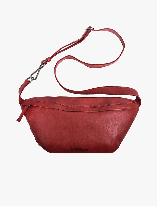 Yael Keidar 37830 - פאוץ' אדום מעור לנשים יעל קידר