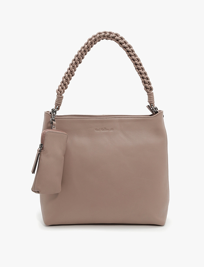 Yael Keidar Leather Side Bag 38766 - תיק צד עור יעל קידר טאן לנשים