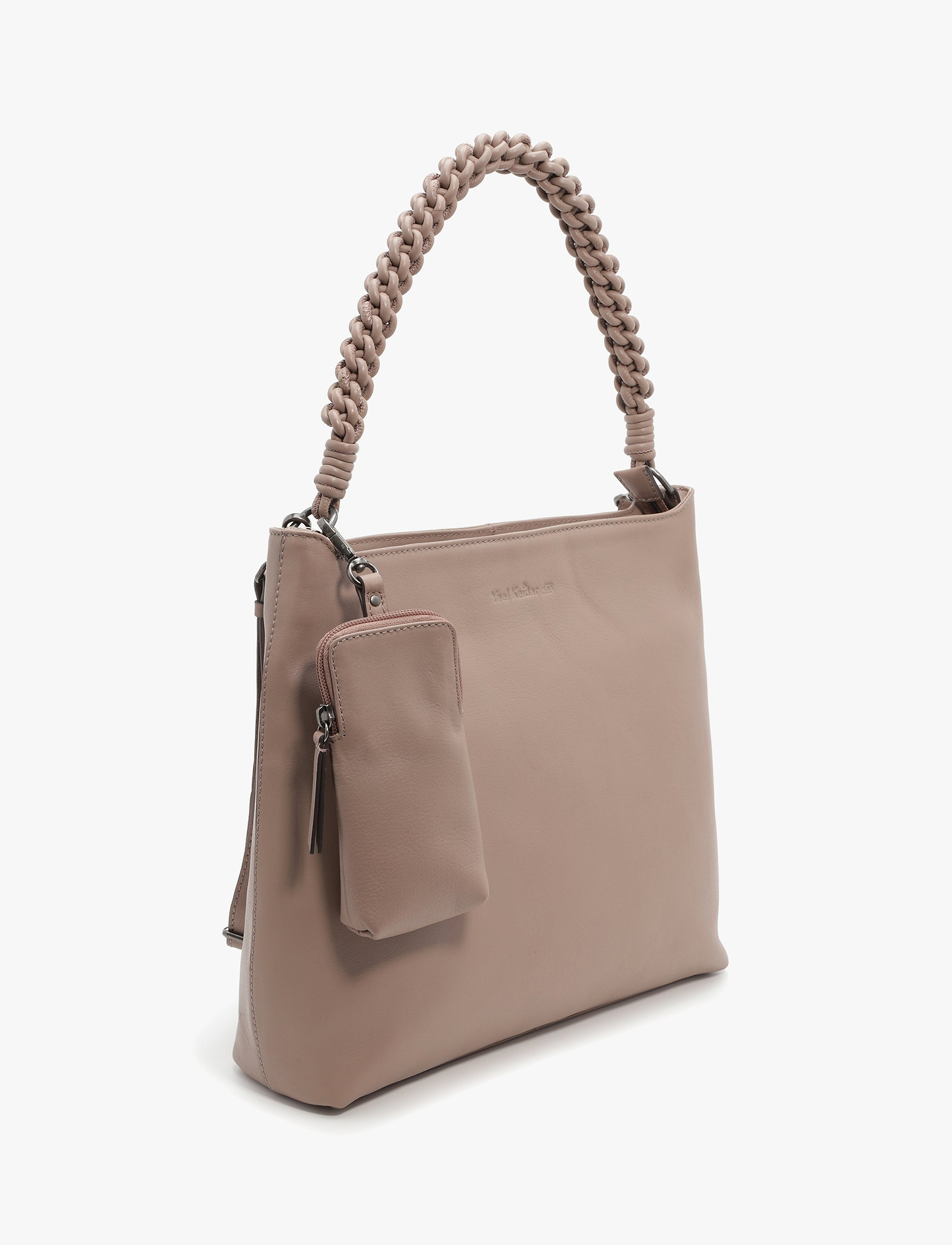 Yael Keidar Leather Side Bag 38766 - תיק צד עור יעל קידר טאן לנשים