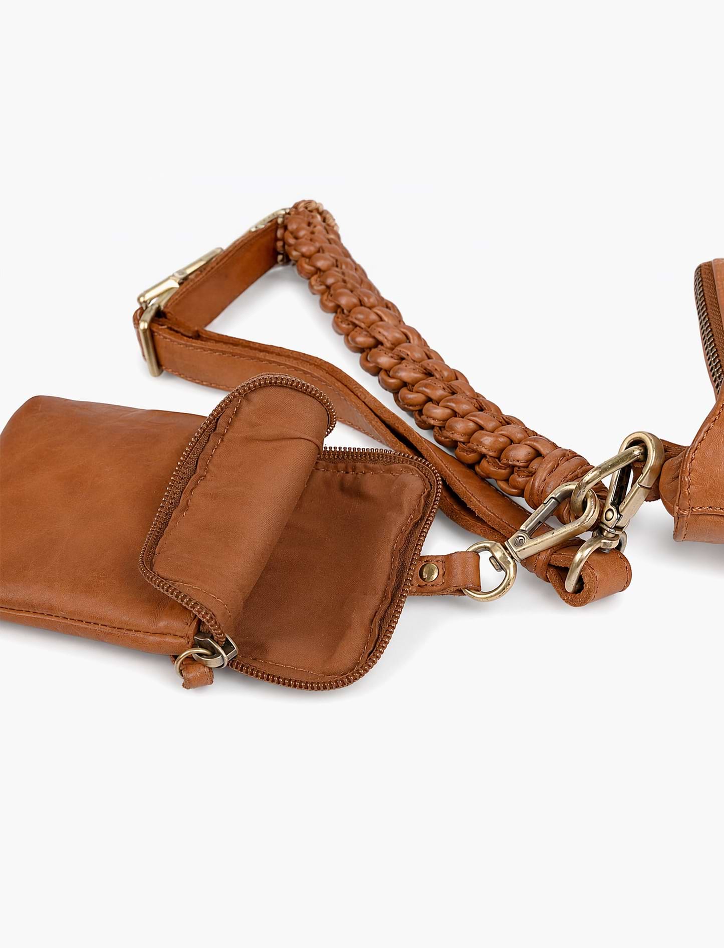 Yael Keidar Leather Side Bag 38766 - תיק צד עור יעל קידר טאן לנשים