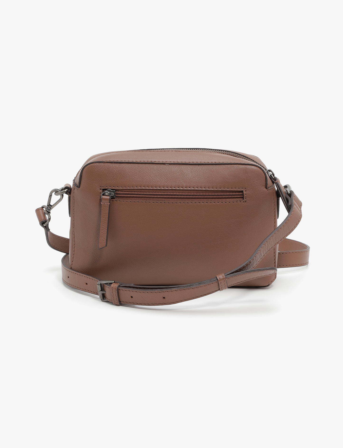 Yael Keidar Leather Side Bag 38768 - תיק צד עור יעל קידר חום כהה לנשים