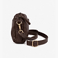 Yael Keidar Leather Side Bag 38768 - תיק צד עור יעל קידר חום כהה לנשים
