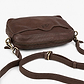 Yael Keidar Leather Side Bag 38768 - תיק צד עור יעל קידר חום כהה לנשים