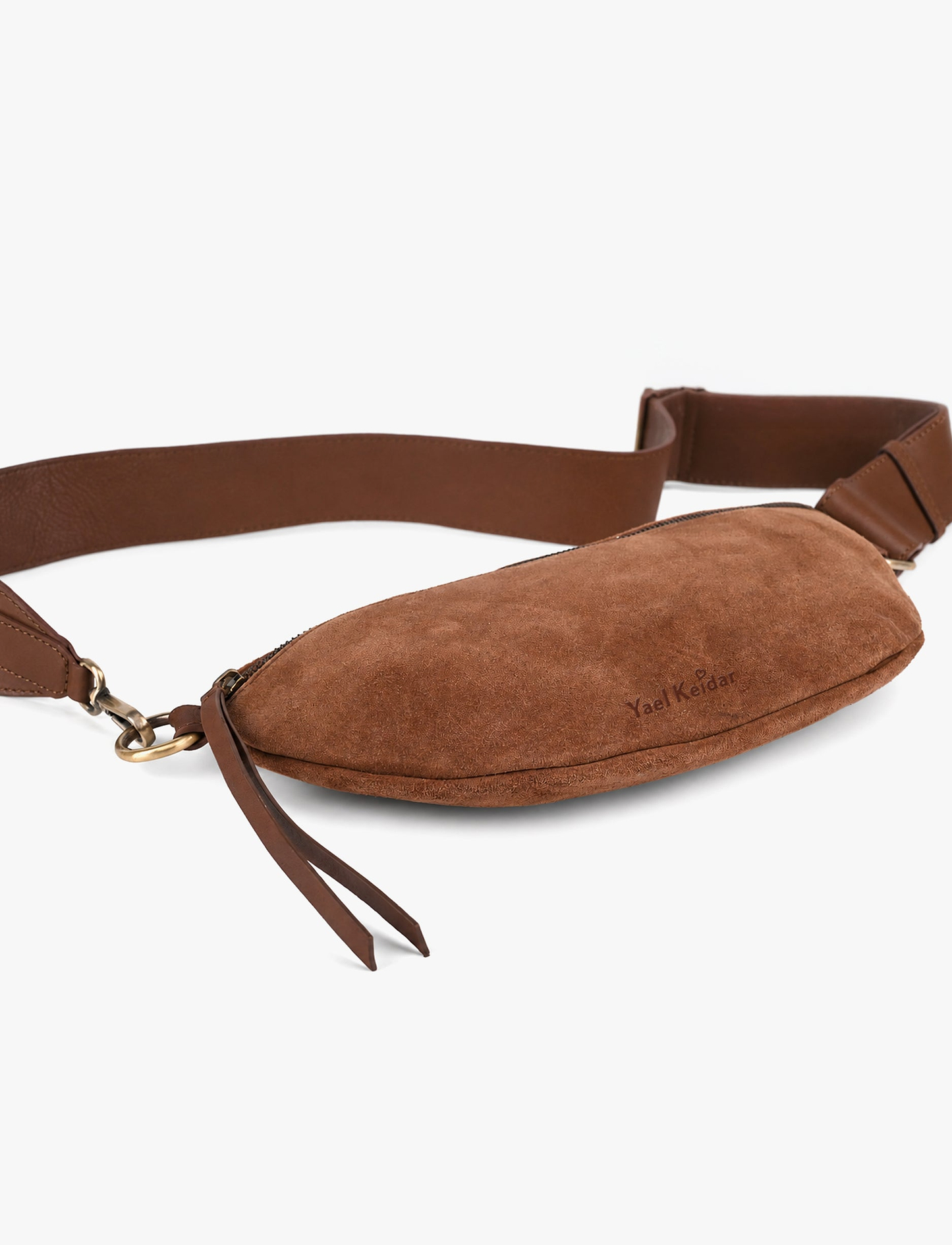 Yael Keidar Suede Waist Bag - פאוץ' מעור יעל קידר לנשים