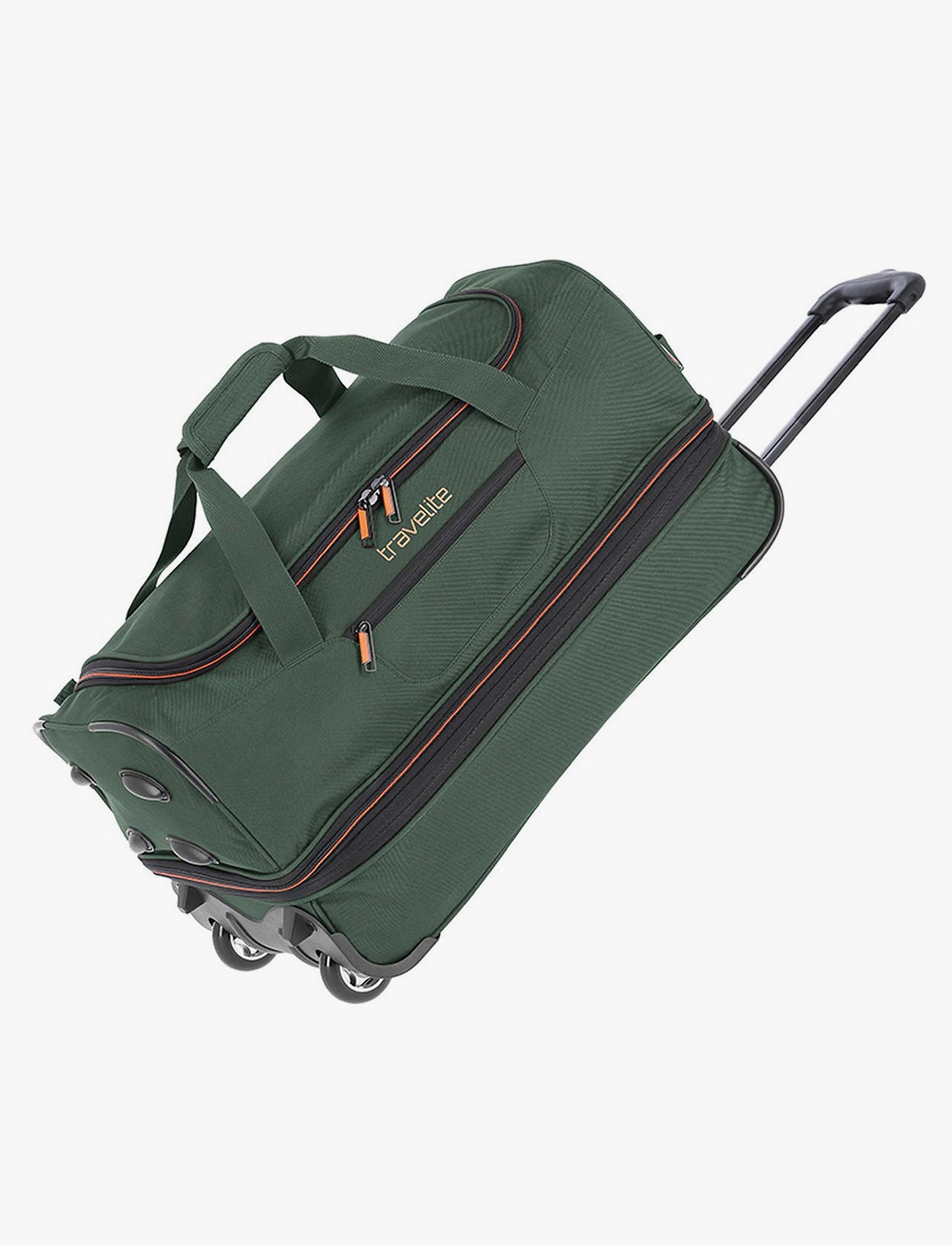 Travelite Wheeled Duffle 70 Cm BASICS - תיק נסיעה על גלגלים 70 ס"מ טרוולייט בצבע ירוק כהה