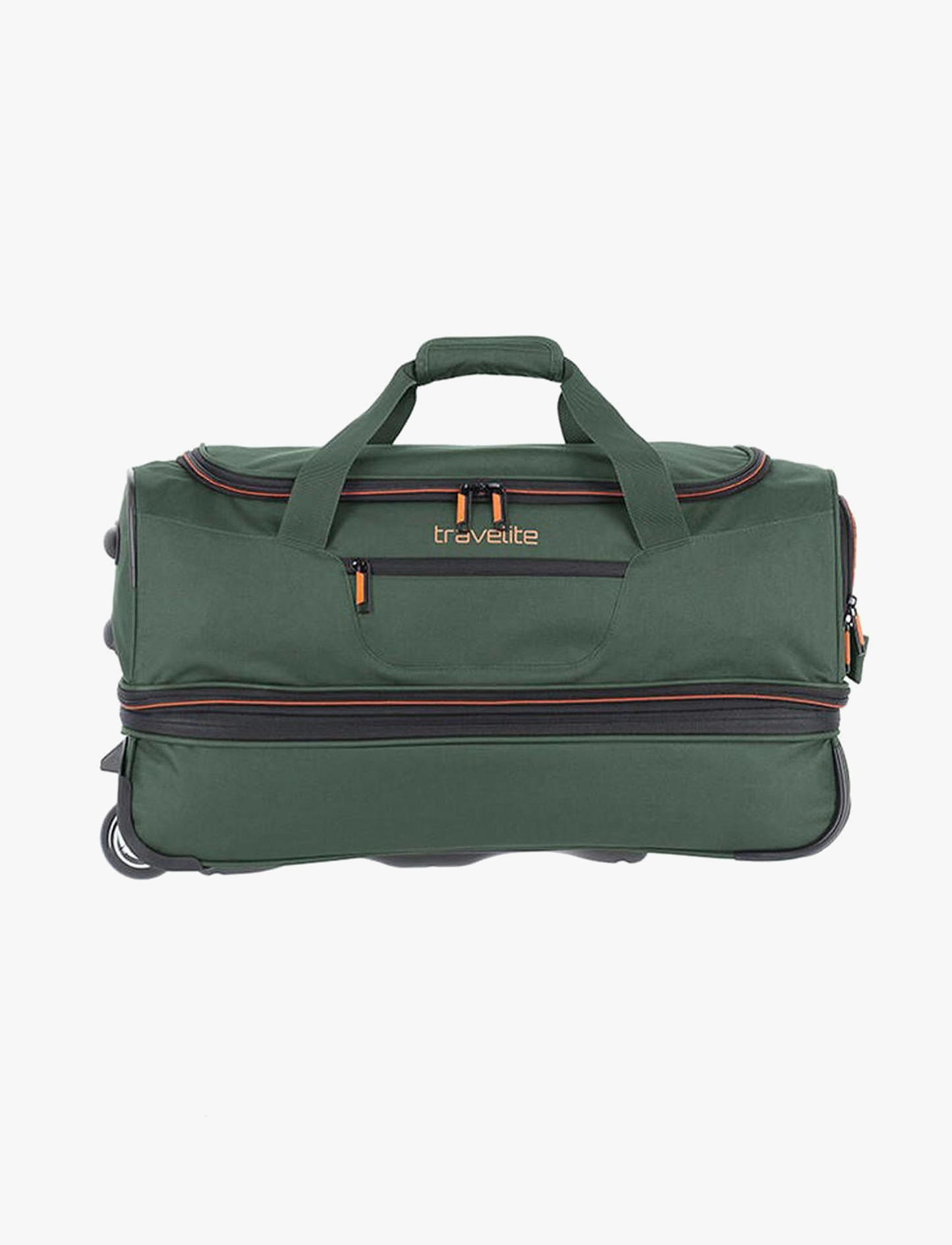Travelite Wheeled Duffle 70 Cm BASICS - תיק נסיעה על גלגלים 70 ס"מ טרוולייט בצבע ירוק כהה
