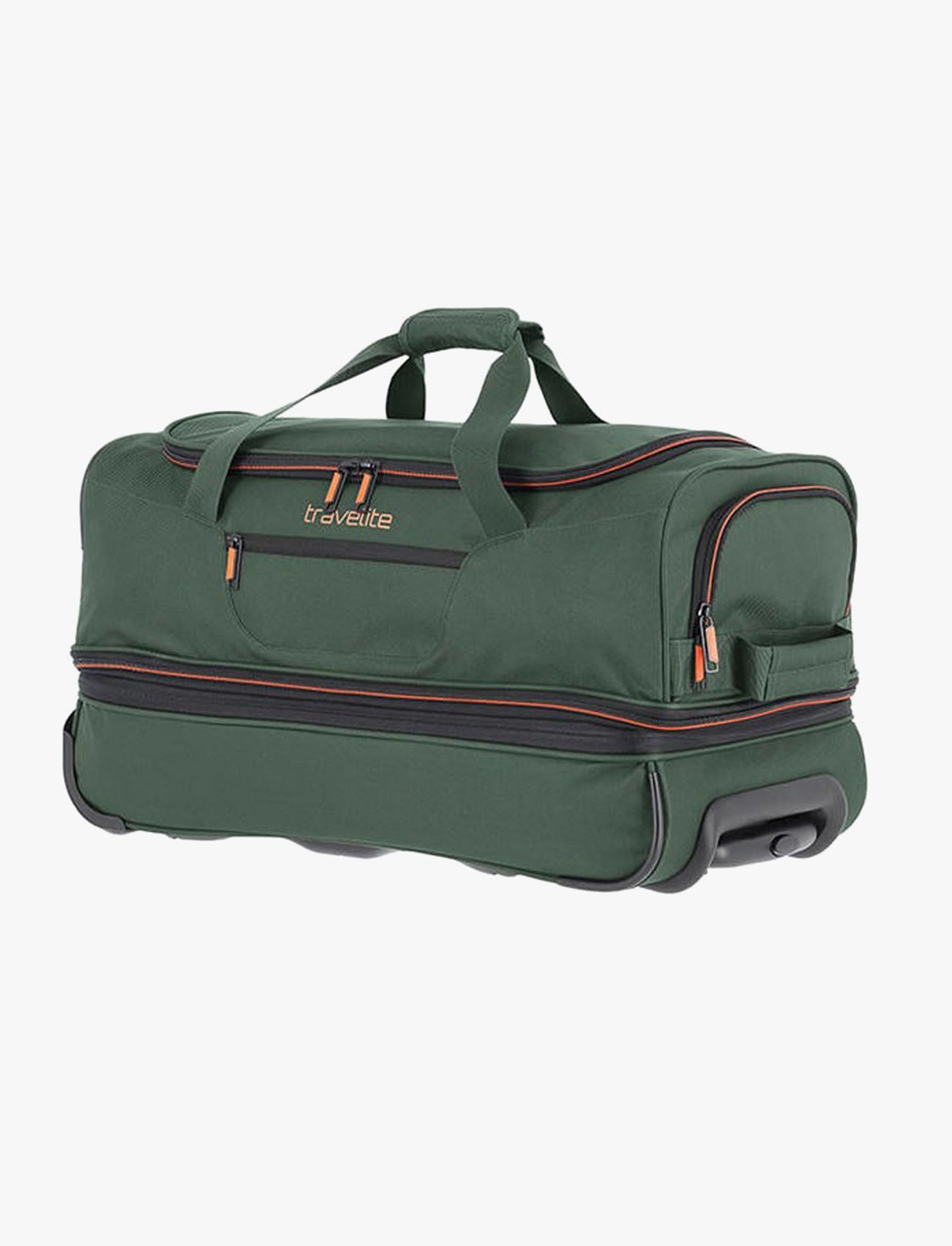 Travelite Wheeled Duffle 70 Cm BASICS - תיק נסיעה על גלגלים 70 ס"מ טרוולייט בצבע ירוק כהה