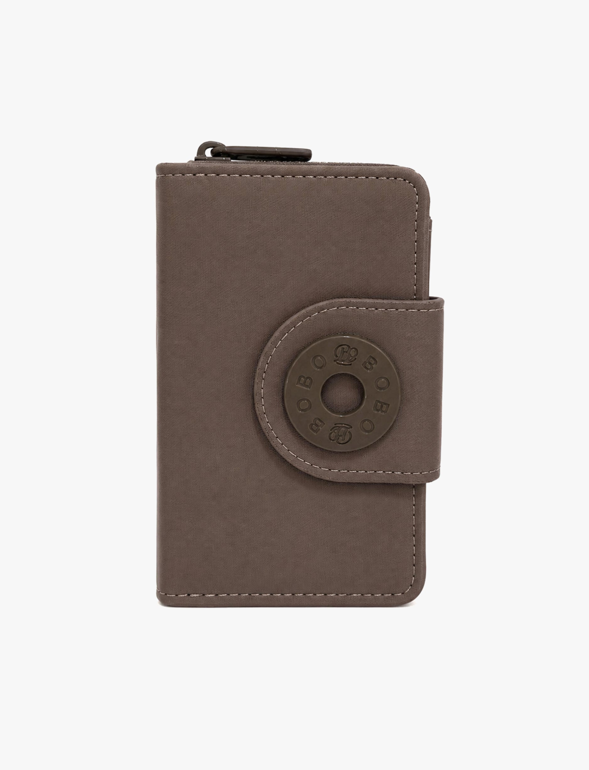 BoBo Large Nylon Wallet X-505 - ארנק ניילון גדול בובו אפור כהה לנשים