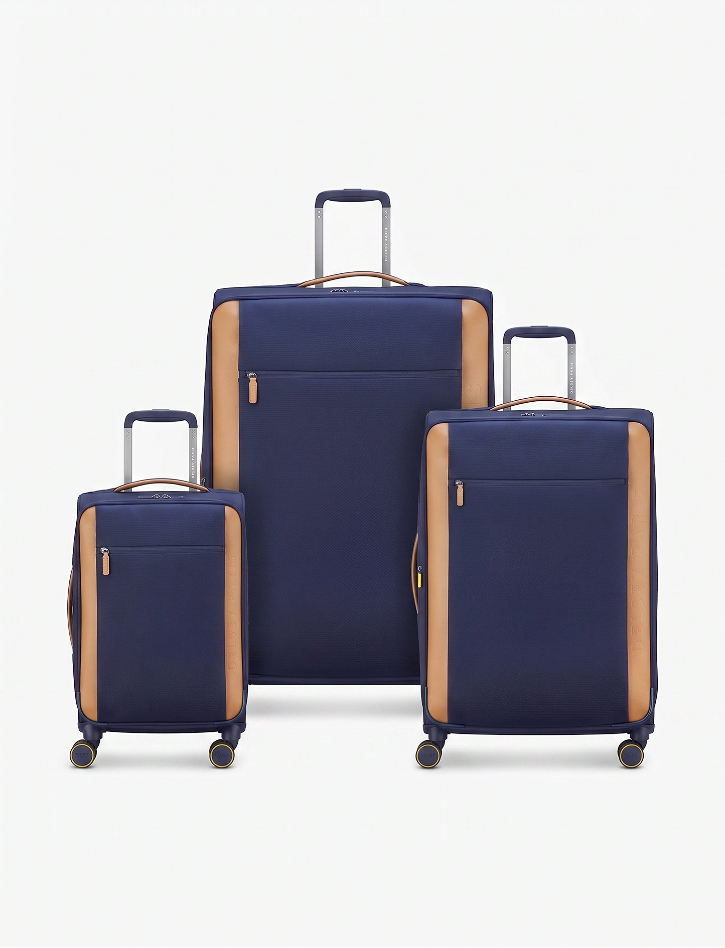 Delsey Montmartre Soft Luggage Set - סט 3 מזוודות רכות דלסי בצבע נייבי
