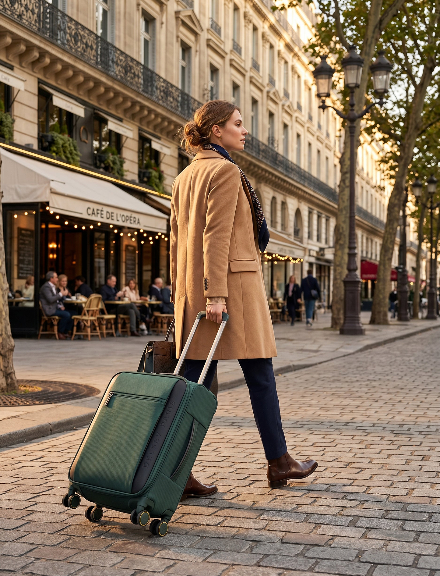 Delsey Montmartre Soft Luggage Set - סט 3 מזוודות רכות דלסי בצבע ירוק