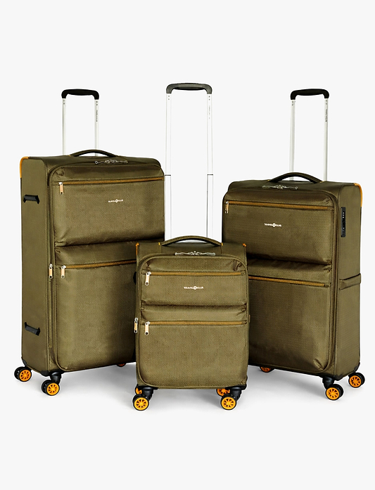 Travel Club - סט 3 מזוודות רכות 20/26/30 אינץ'