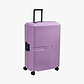 Delsey Color Block Hard Val TR - מזוודה קשיחה דלסי ללא רוכסן בצבע סגול
