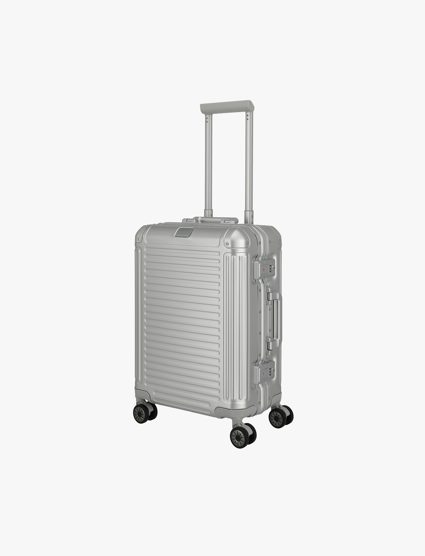 Travelite Next Hardside Luggage  - מזוודת אלומיניום טרוולייט 30 אינץ' בצבע כסף