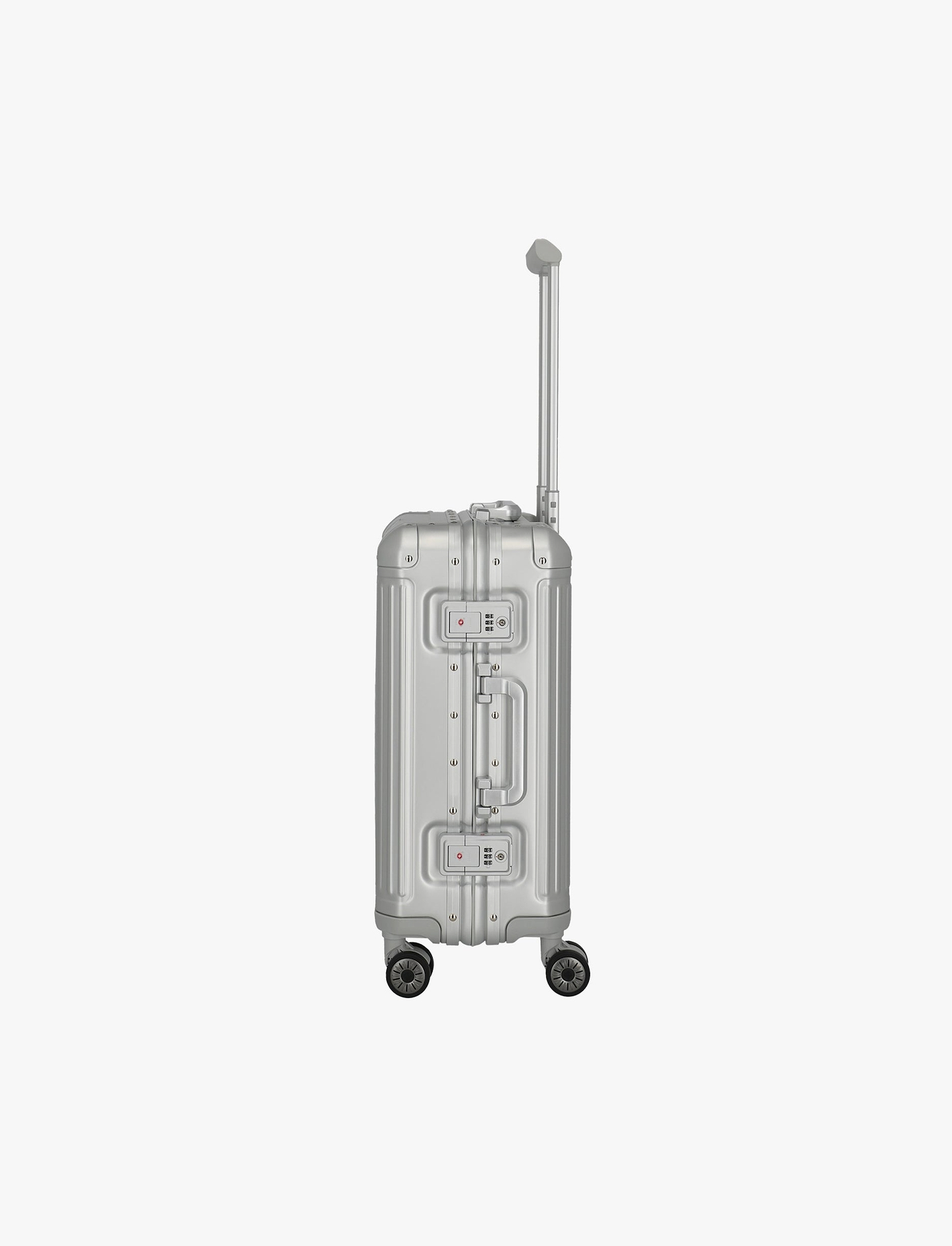 Travelite Next Hardside Luggage  - מזוודת אלומיניום טרוולייט 30 אינץ' בצבע כסף