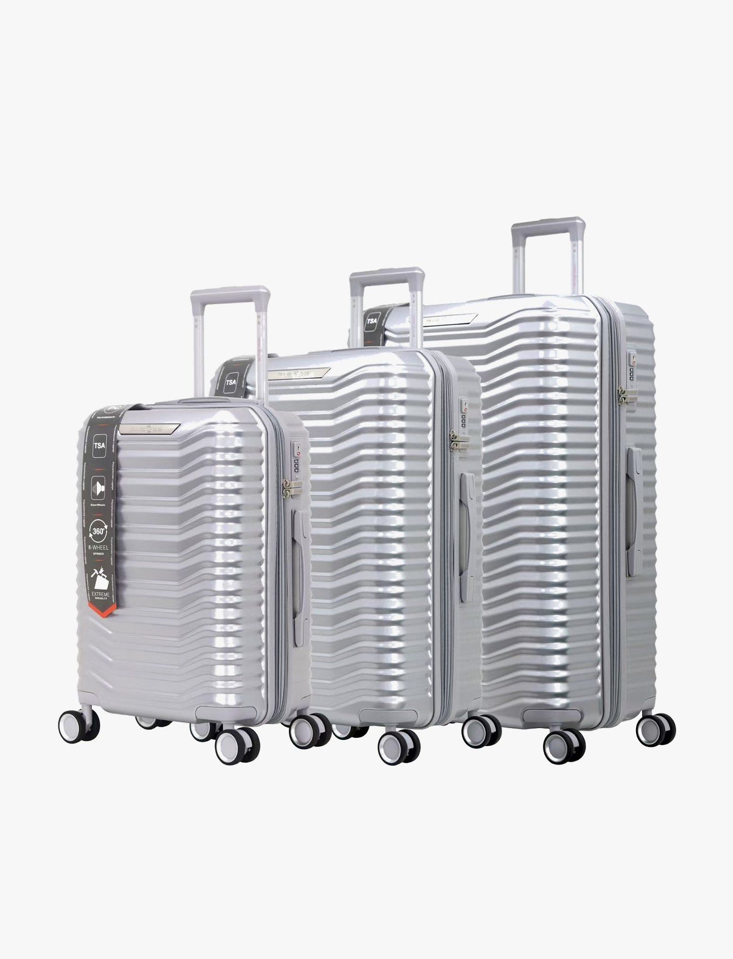 Travel Club Quartz - 'סט 3 מזוודות קשיחות 20/25/29 אינץ