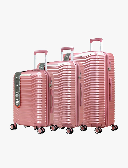 Travel Club Quartz - 'סט 3 מזוודות קשיחות 20/25/29 אינץ