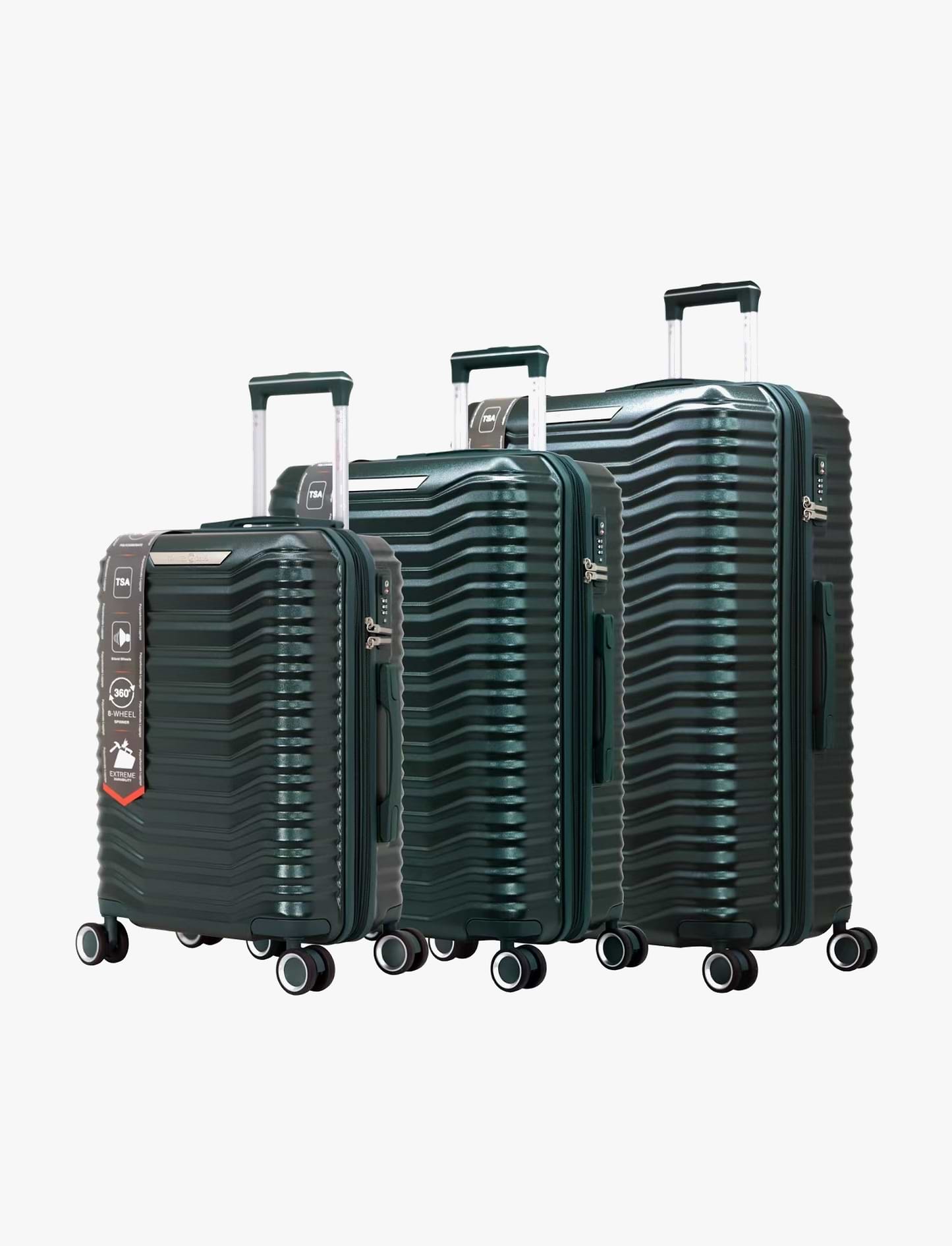 Travel Club Quartz - 'סט 3 מזוודות קשיחות 20/25/29 אינץ