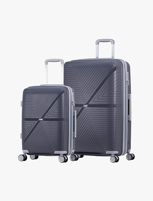 Travel Club - 'סט זוג מזוודות קשיחות 20/28 אינץ