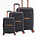 Lee Cooper Hardside Luggage PP LC ONYX - סט 3 מזוודות קשיחות לי קופר
