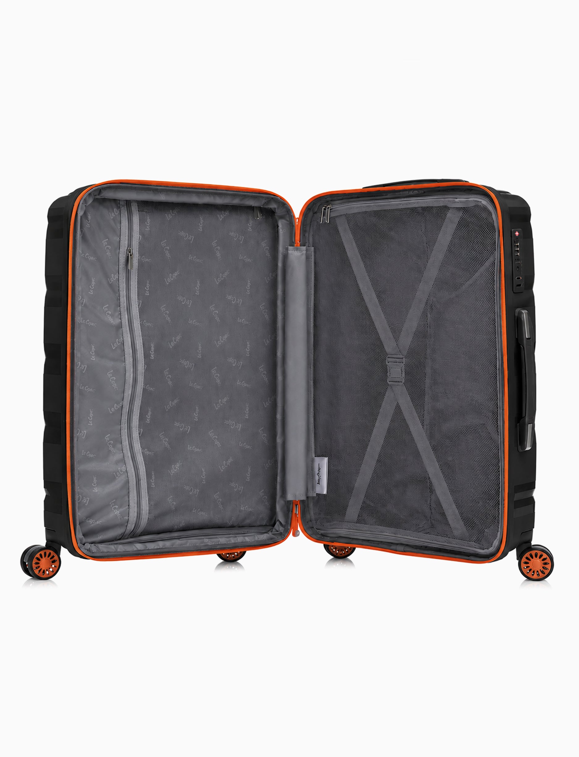 Lee Cooper Hardside Luggage PP LC ONYX - סט 3 מזוודות קשיחות לי קופר