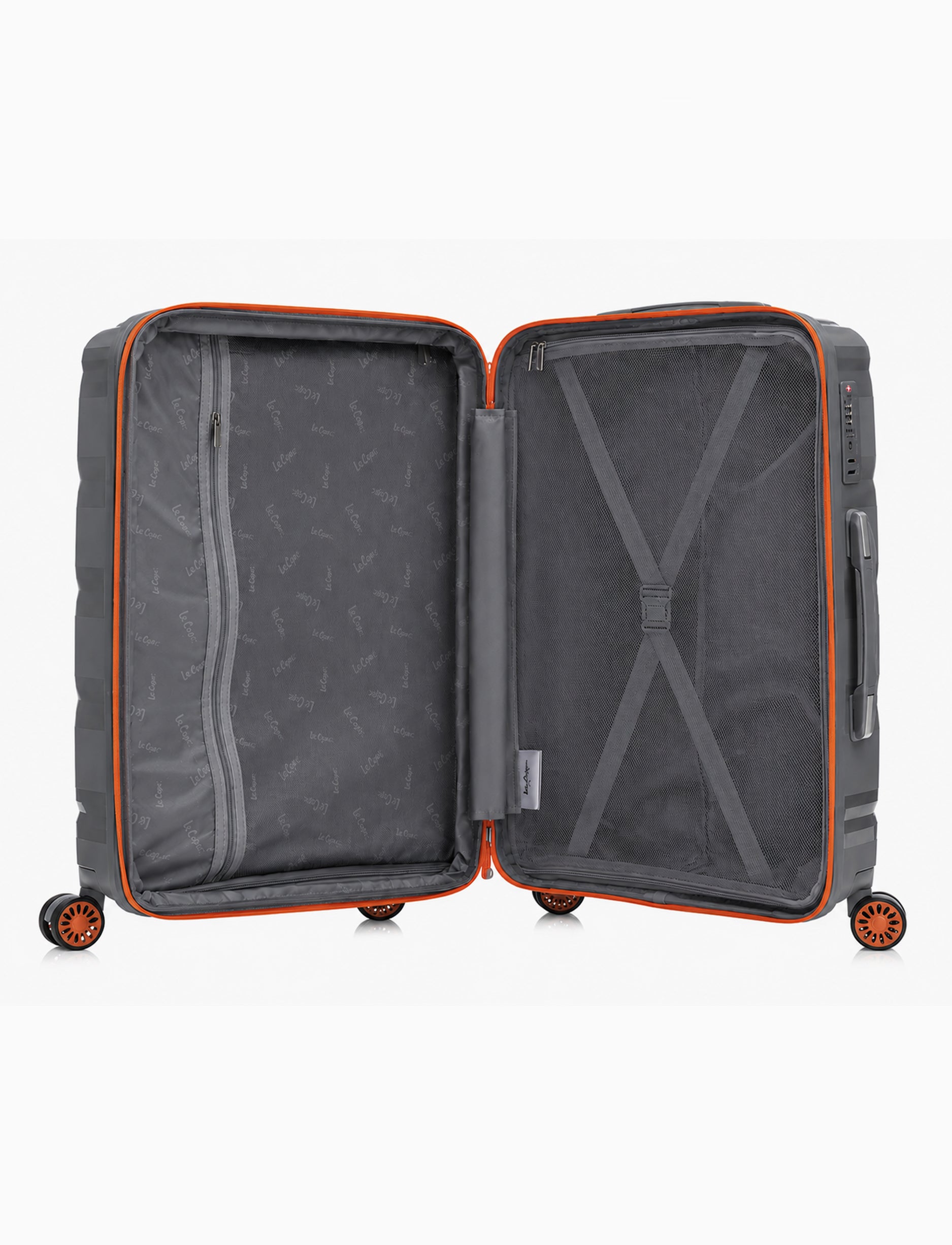 Lee Cooper Hardside Luggage PP LC ONYX - סט 3 מזוודות קשיחות לי קופר