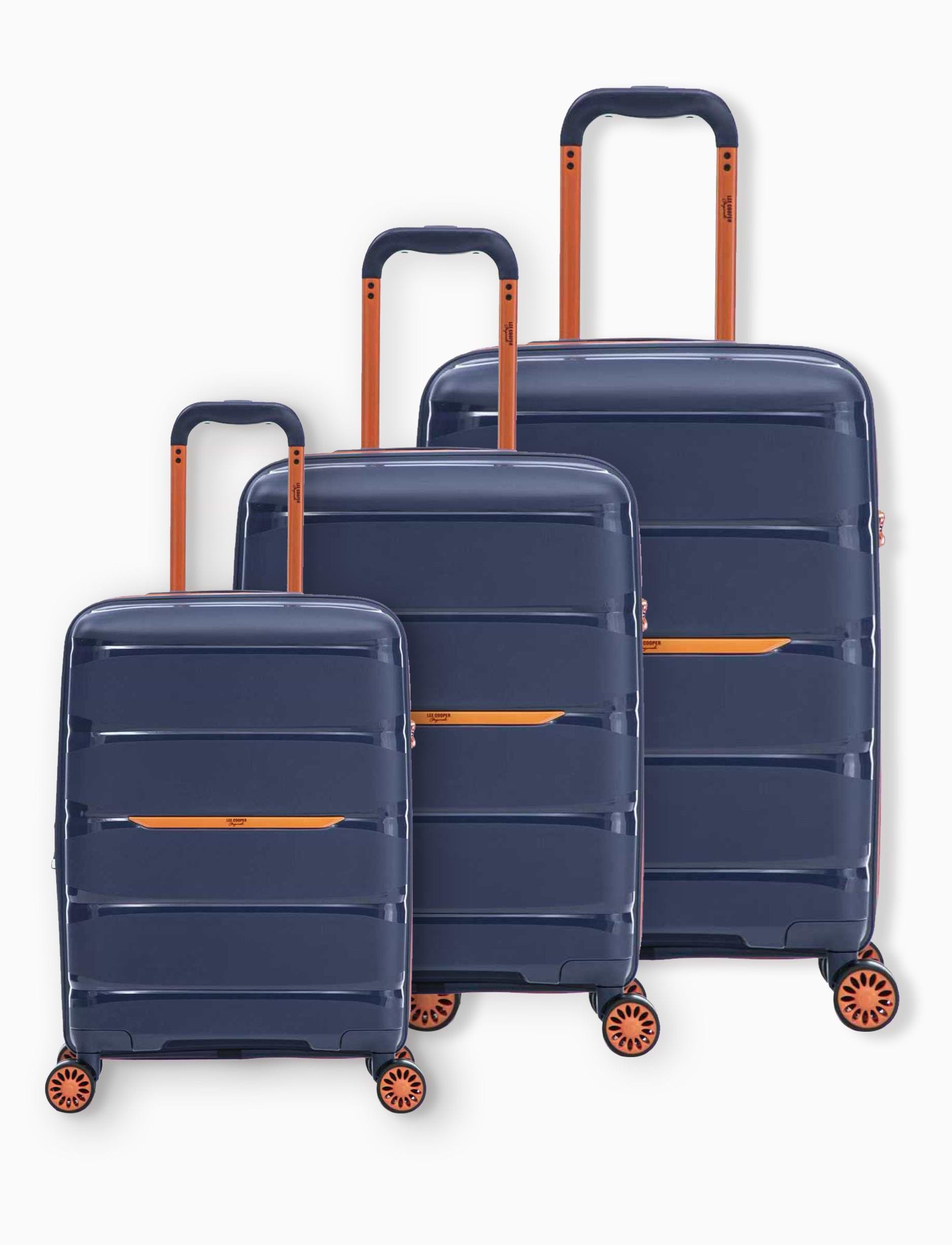 Lee Cooper Hardside Luggage PP LC ONYX - סט 3 מזוודות קשיחות לי קופר