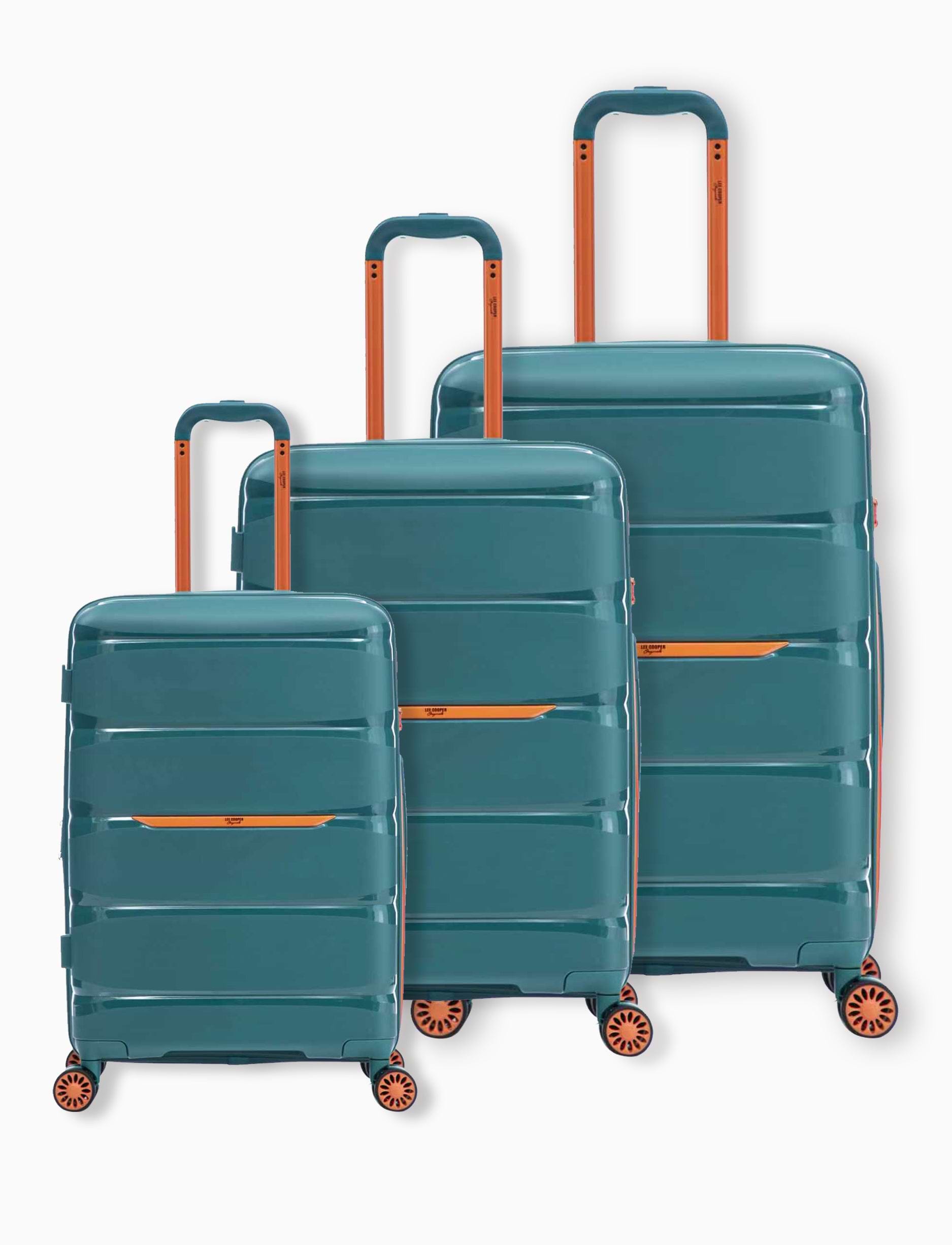 Lee Cooper Hardside Luggage PP LC ONYX - סט 3 מזוודות קשיחות לי קופר