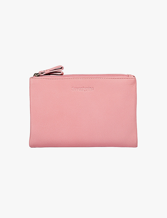 Seventy Nine Napa Leather Wallet - ארנק עור נפה סבנטי ניין ורוד לנשים