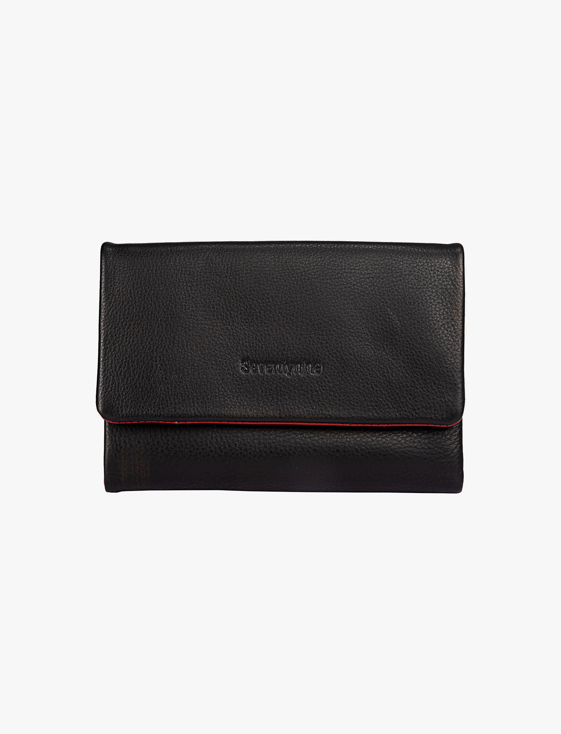 Seventy Nine Wallet 79565 - ארנקי עור סבנטי ניין לנשים בצבע שחור/אדום