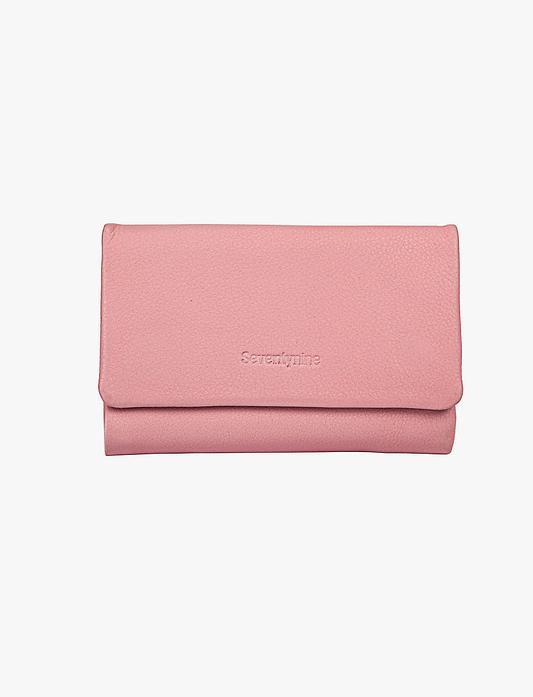 Leather Wallet - ארנק עור נפה סבנטי ניין ורוד לנשים