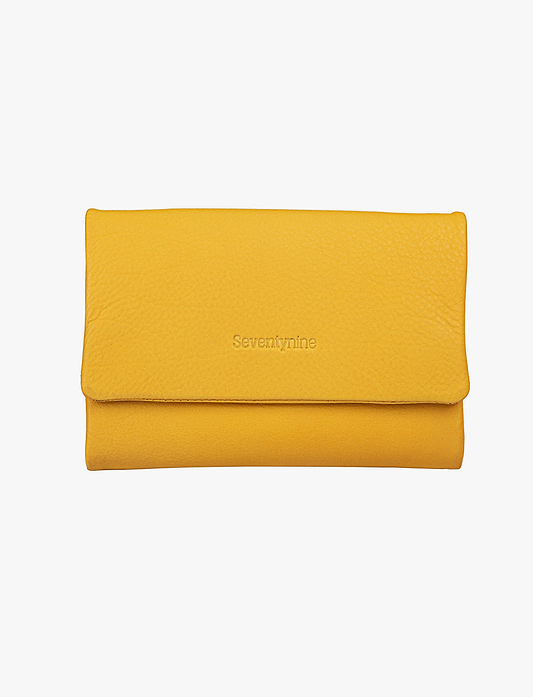 Seventy Nine Wallet 79565 - ארנקי עור סבנטי ניין לנשים בצבע צהוב