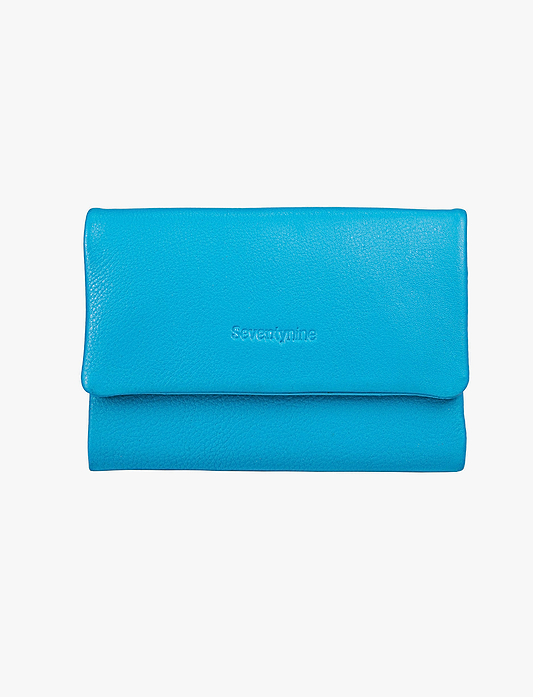 Seventy Nine Wallet 79565 - ארנקי עור סבנטי ניין לנשים בצבע כחול