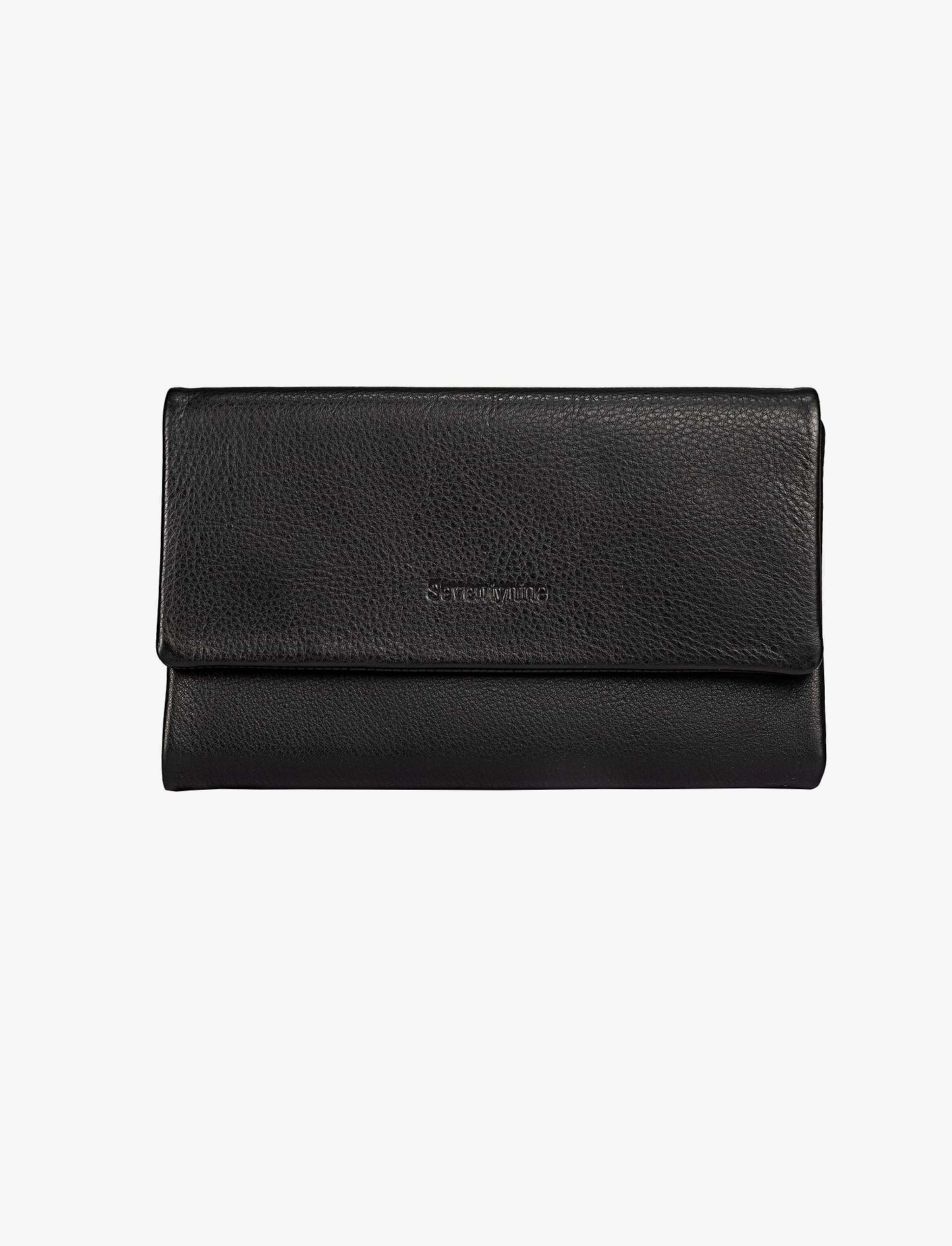 Seventy Nine Wallet 79567 - ארנקי עור גדול סבנטי ניין לנשים בצבע שחור