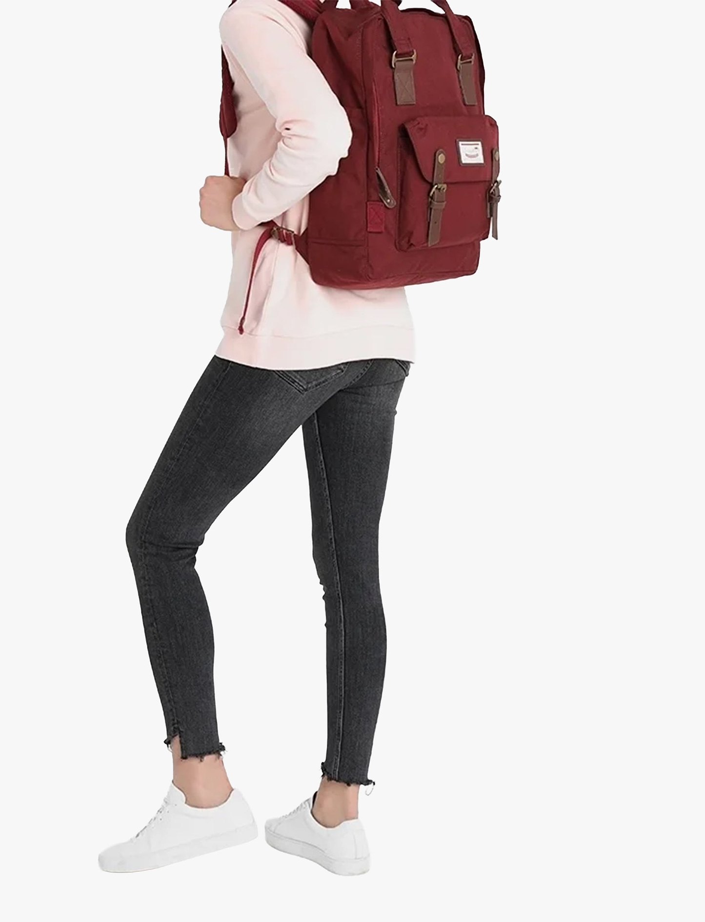 Doughnut Macaroon Large Cordura - תיק גב דונאט בצבע יין