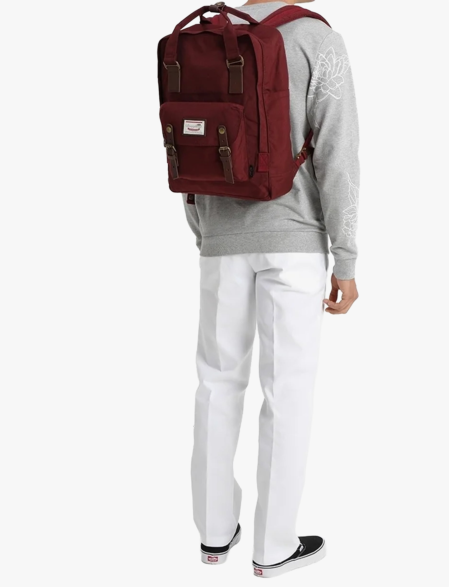 Doughnut Macaroon Large Cordura - תיק גב דונאט בצבע יין