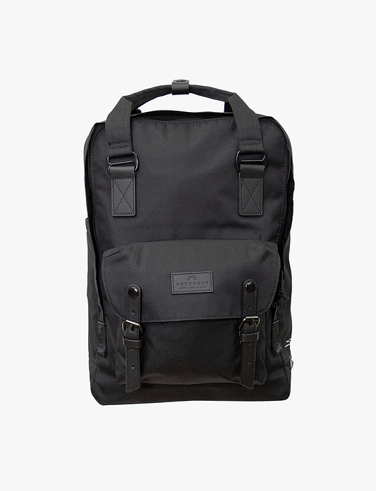 Doughnut Backpack Macaroon Large Reborn Bl- תיק גב שחור