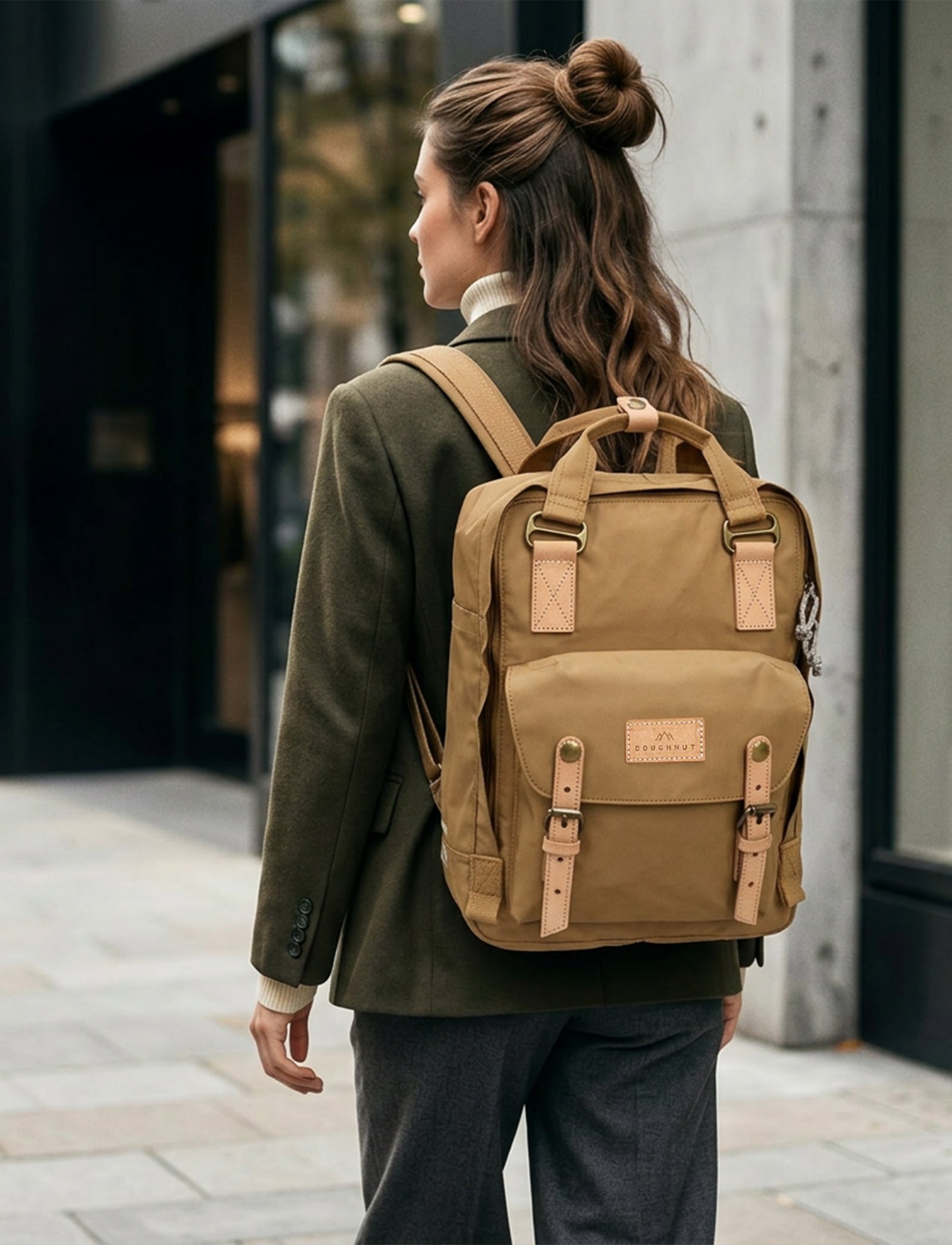 Doughnut Backpack Macaroon Large Reborn Bl- תיק גב