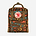 Fjallraven Kanken Art Mini -תיק גב קנקן מיני בהדפס אומנותי בצבע חום בהדפס מיוחד