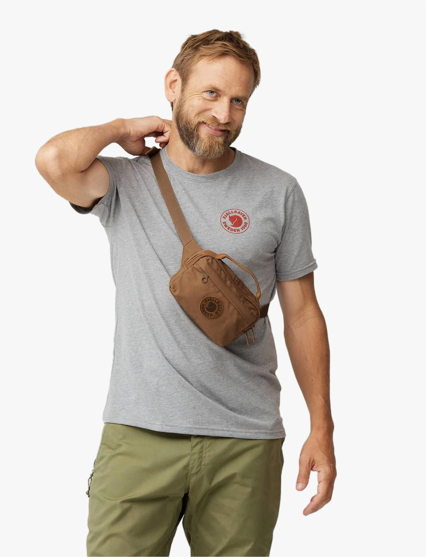 Kanken No. 2 Hip Pack - פאוץ' קנקן בצבע ערמון
