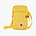 Fjallraven Kanken High Coast Pocket - תיק צד קנקן בצבע צהוב