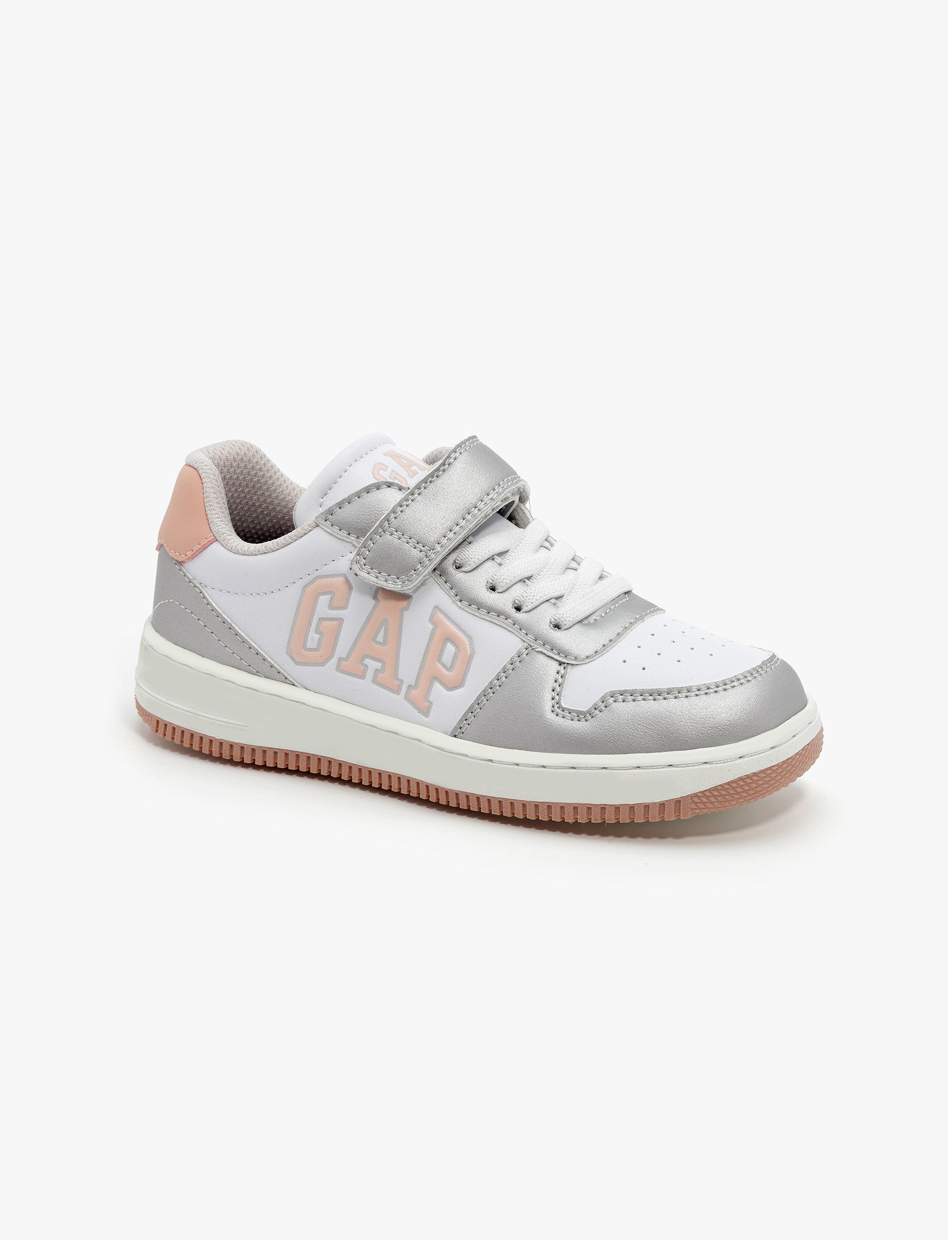 Gap Boston III POP - נעלי סניקרס גאפ בוסטון לילדים בצבע כסף/לבן/ורוד
