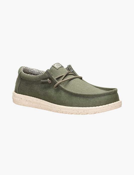 Hey Dude Wally Stretch Canvas -  נעלי סליפ און היידוד לגברים
