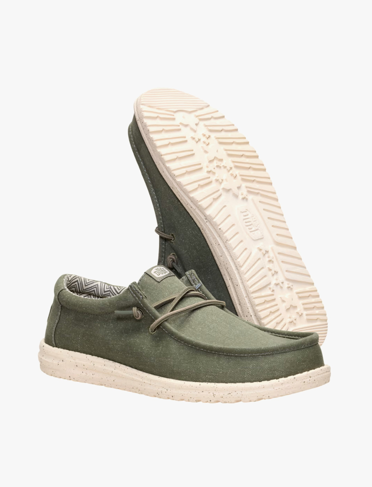 Hey Dude Wally Stretch Canvas -  נעלי סליפ און היידוד לגברים