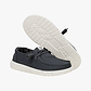 Hey Dude Lace Slip On Wendy Canvas - נעלי סליפ און היי דוד וונדי קנבס לנשים בצבע שחור