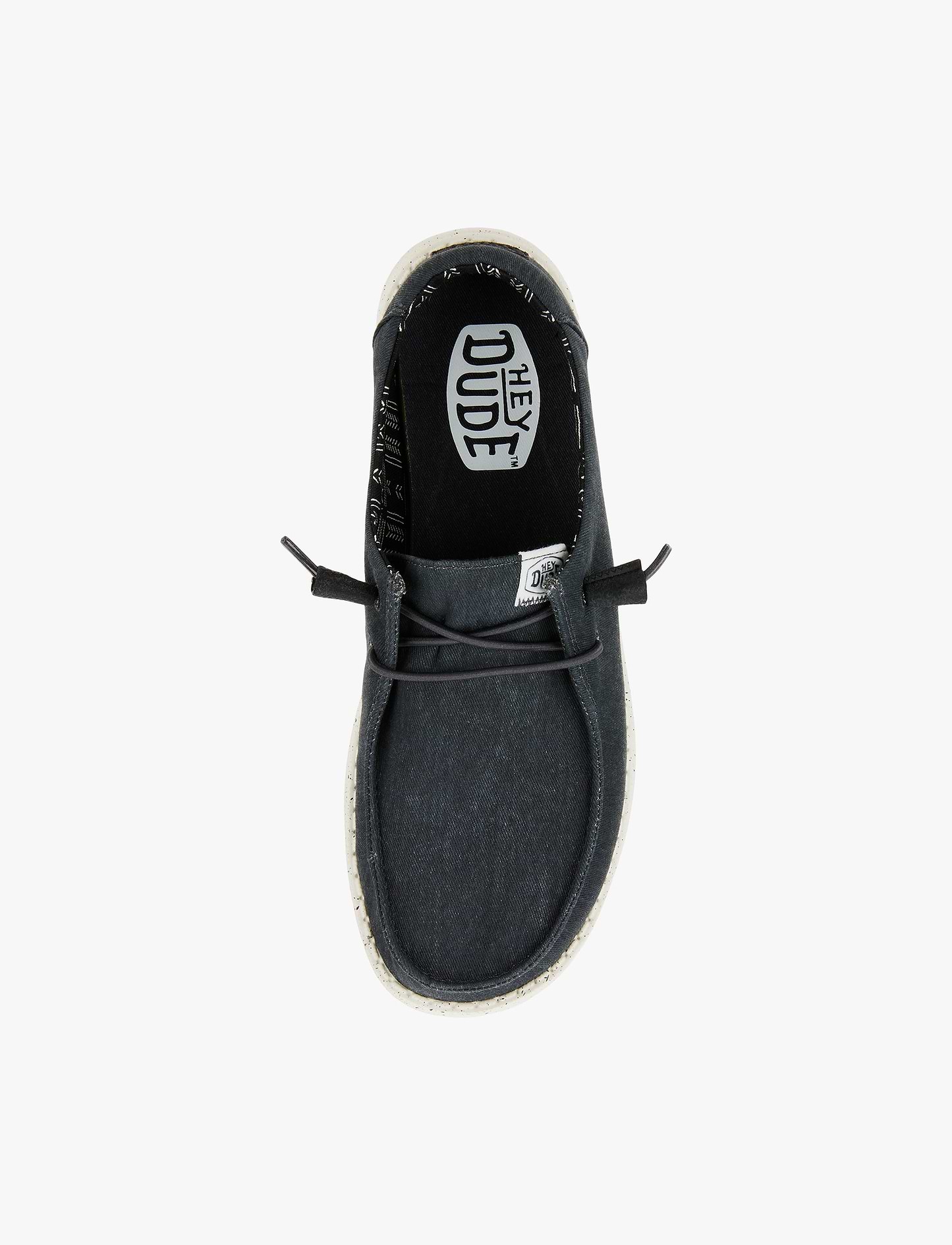 Hey Dude Lace Slip On Wendy Canvas - נעלי סליפ און היי דוד וונדי קנבס לנשים בצבע שחור