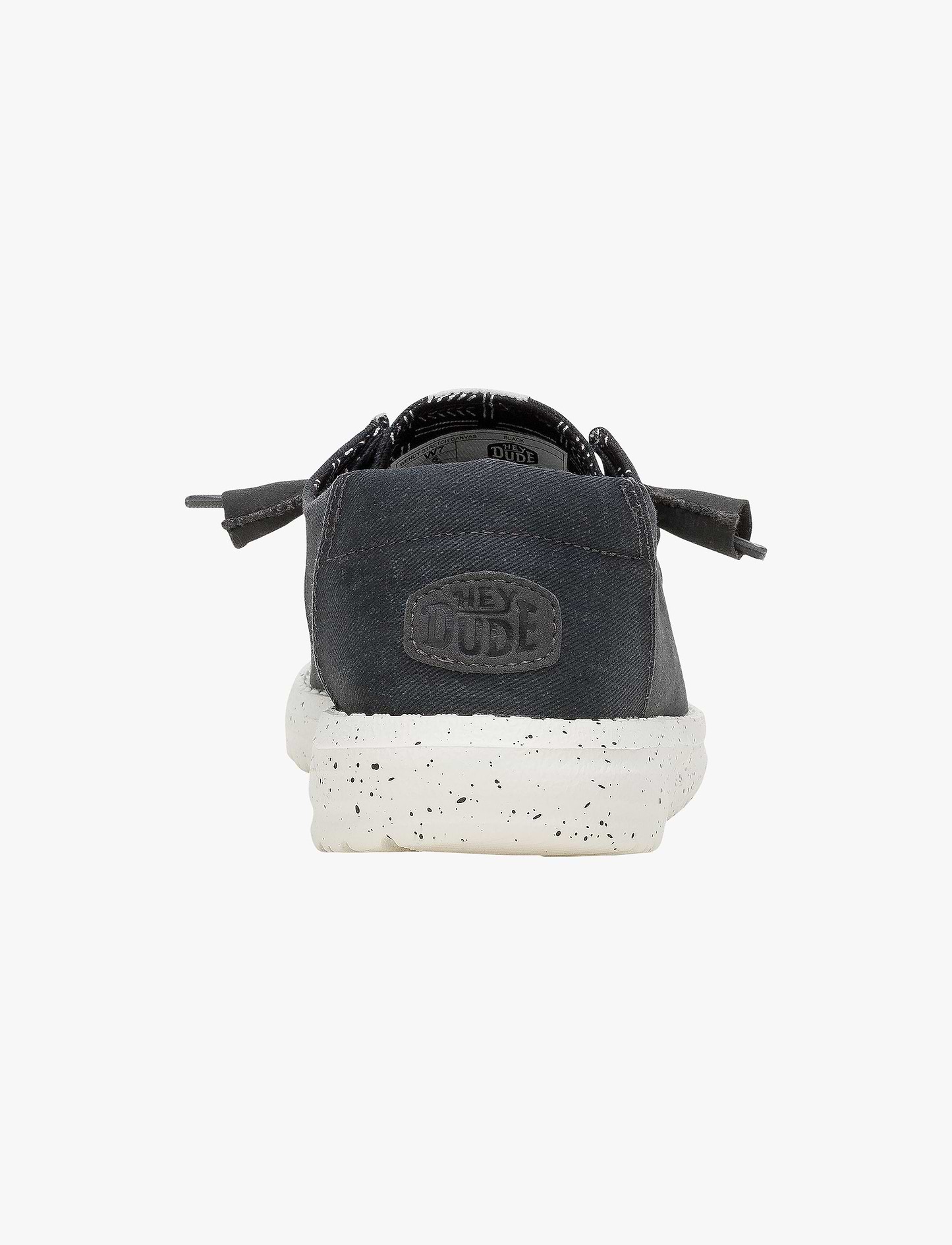Hey Dude Lace Slip On Wendy Canvas - נעלי סליפ און היי דוד וונדי קנבס לנשים בצבע שחור