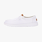 Hey Dude Lace Slip On Wendy Canvas - נעלי סליפ און היי דוד וונדי קנבס לנשים בצבע לבן